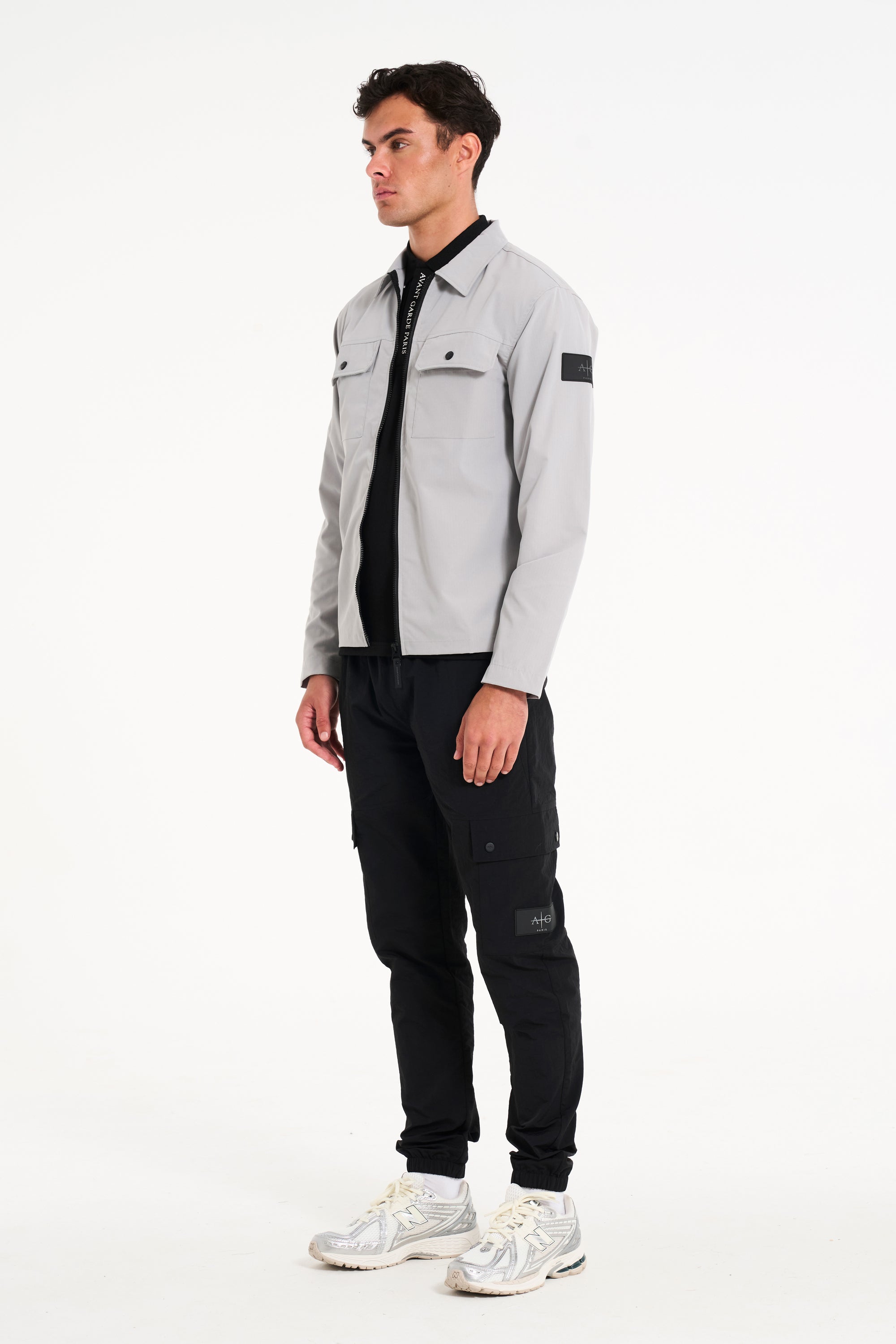 Stelth Overshirt in Ice Grey