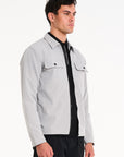 Stelth Overshirt in Ice Grey