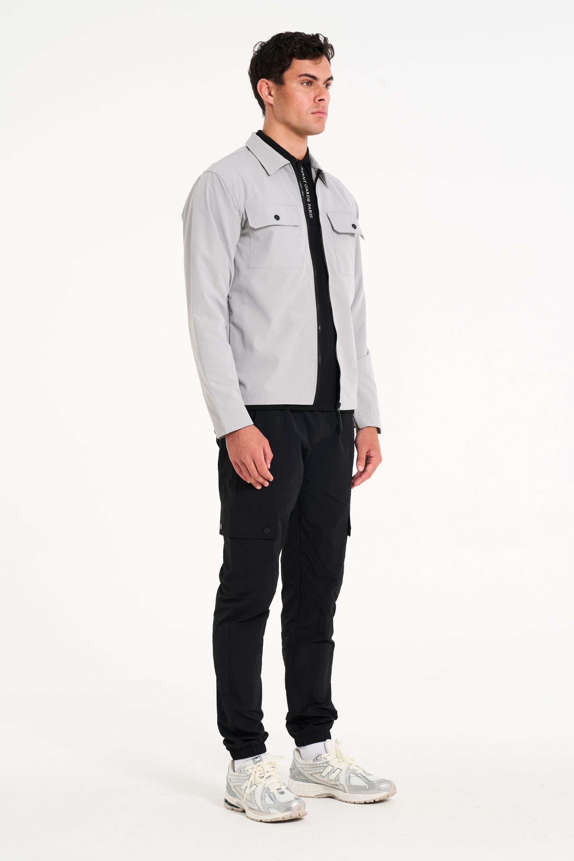 Stelth Overshirt in Ice Grey