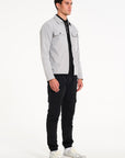 Stelth Overshirt in Ice Grey