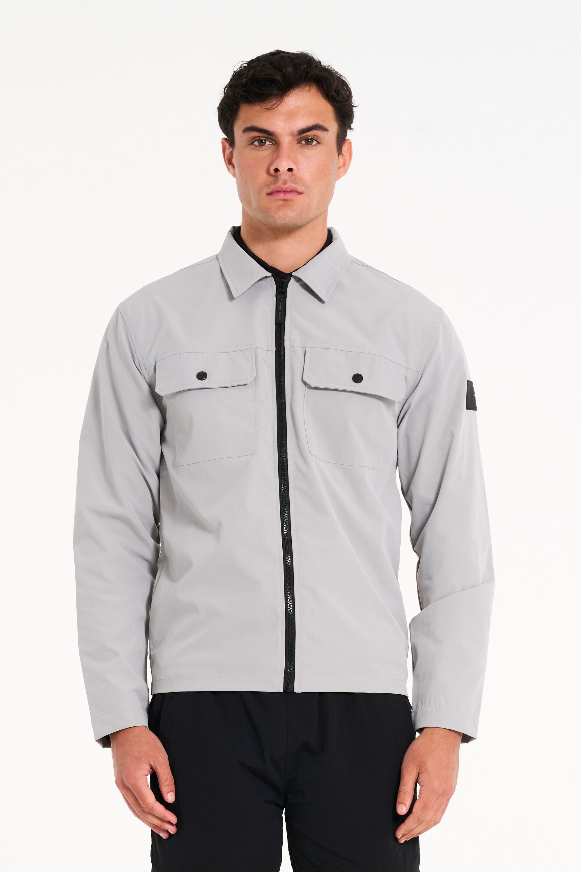 Stelth Overshirt in Ice Grey