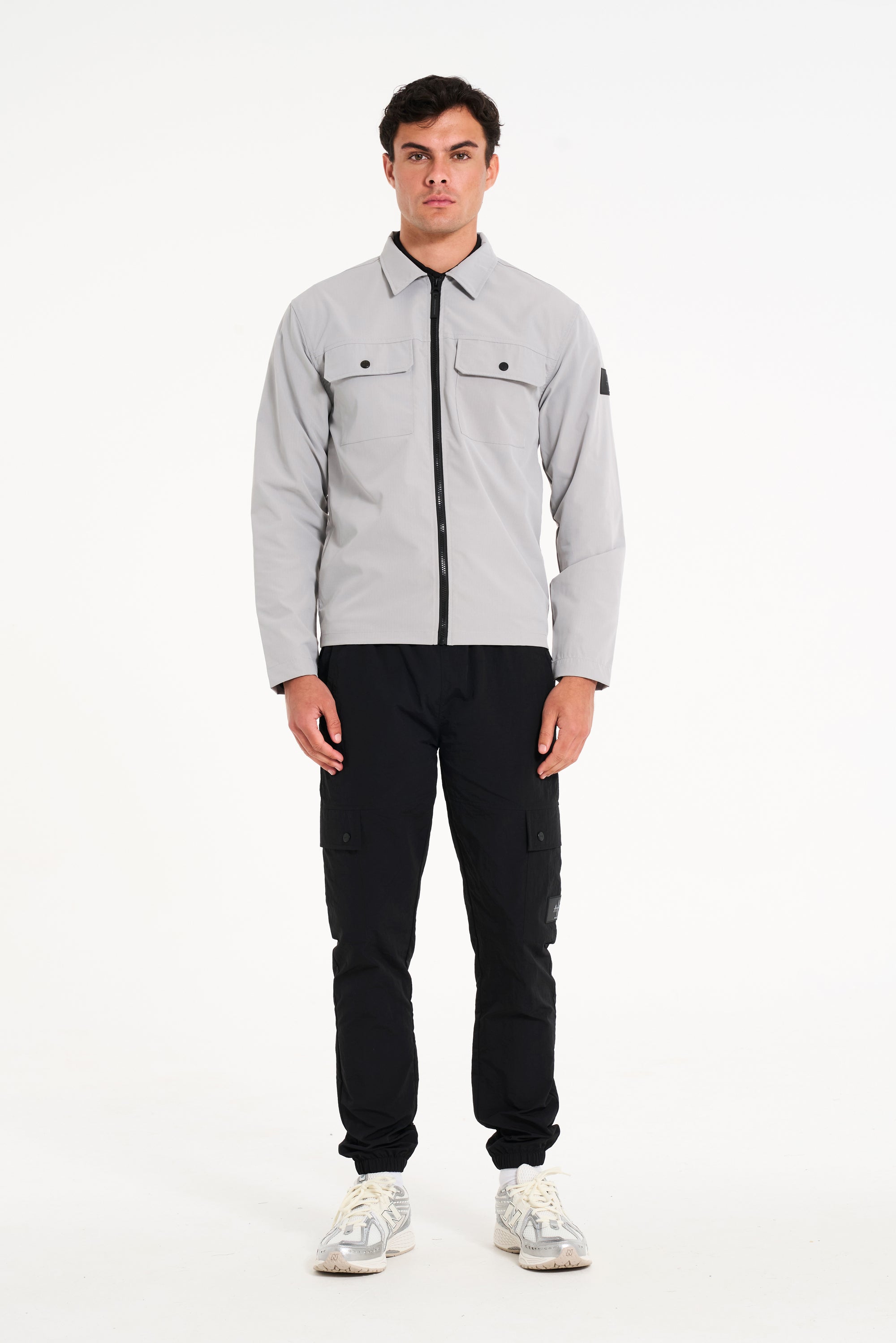 Stelth Overshirt in Ice Grey