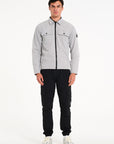 Stelth Overshirt in Ice Grey