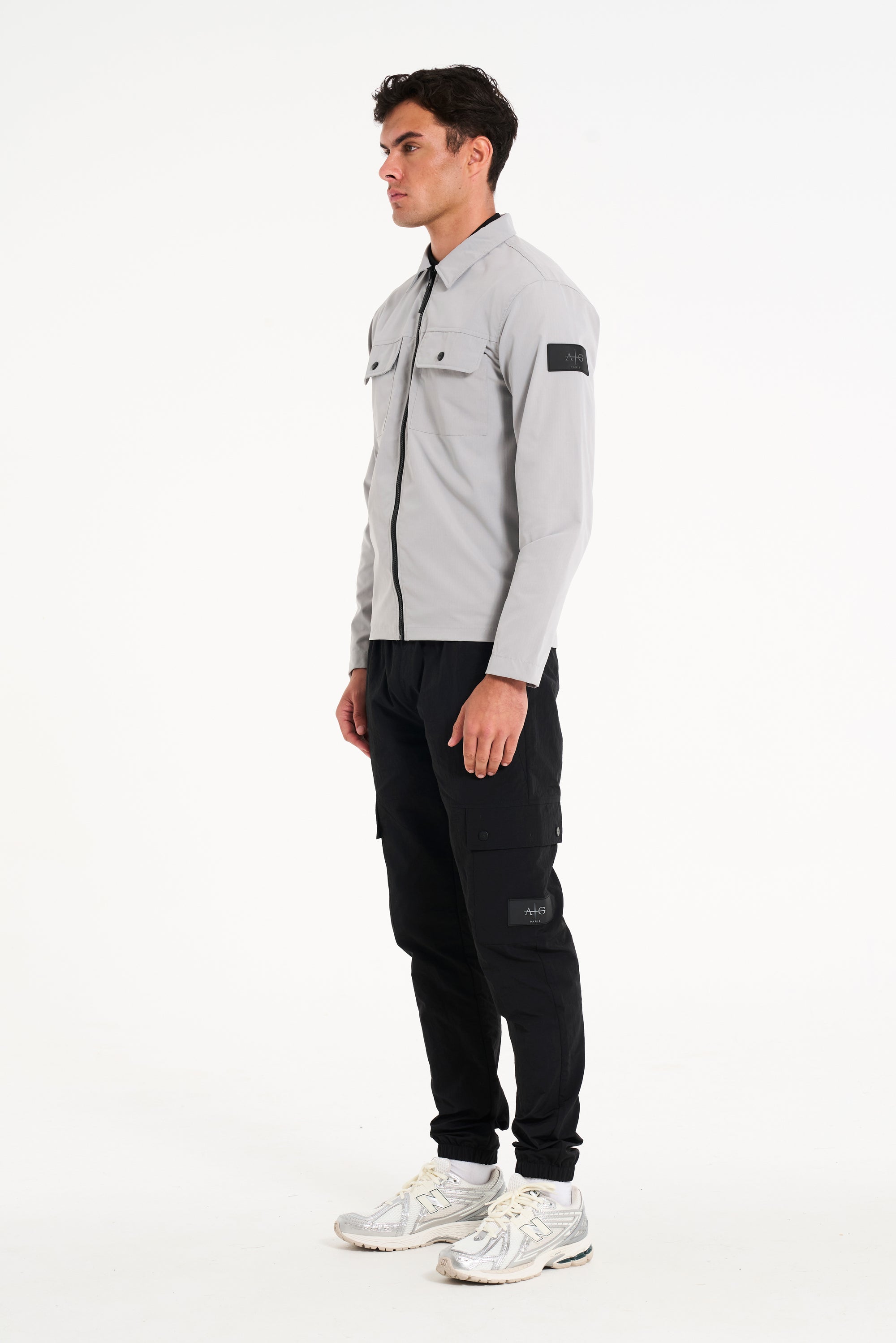 Stelth Overshirt in Ice Grey