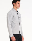 Stelth Overshirt in Ice Grey