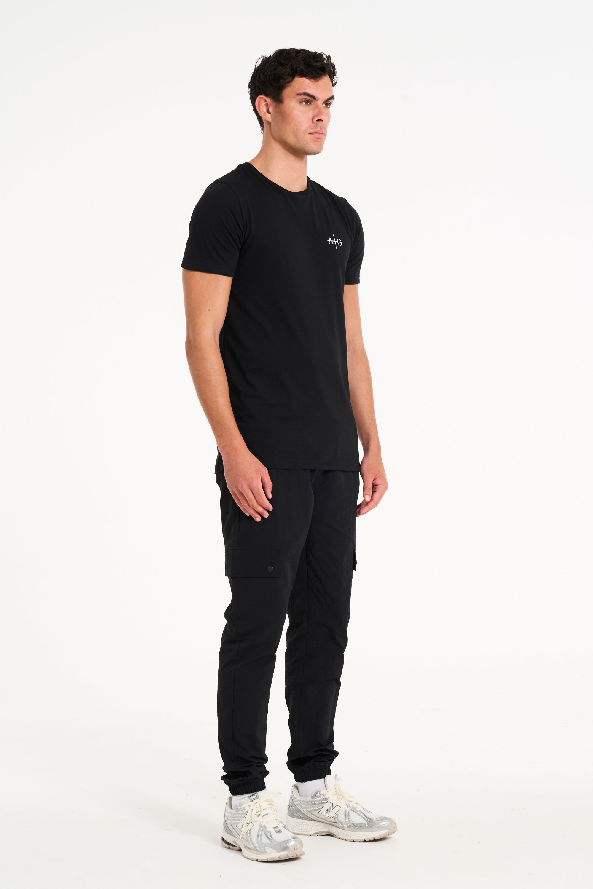 Grid T-Shirt in Black