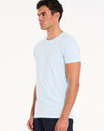 Grid T-Shirt in Sky Blue