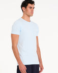 Grid T-Shirt in Sky Blue