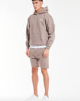 mens hoodies sale in mink brown