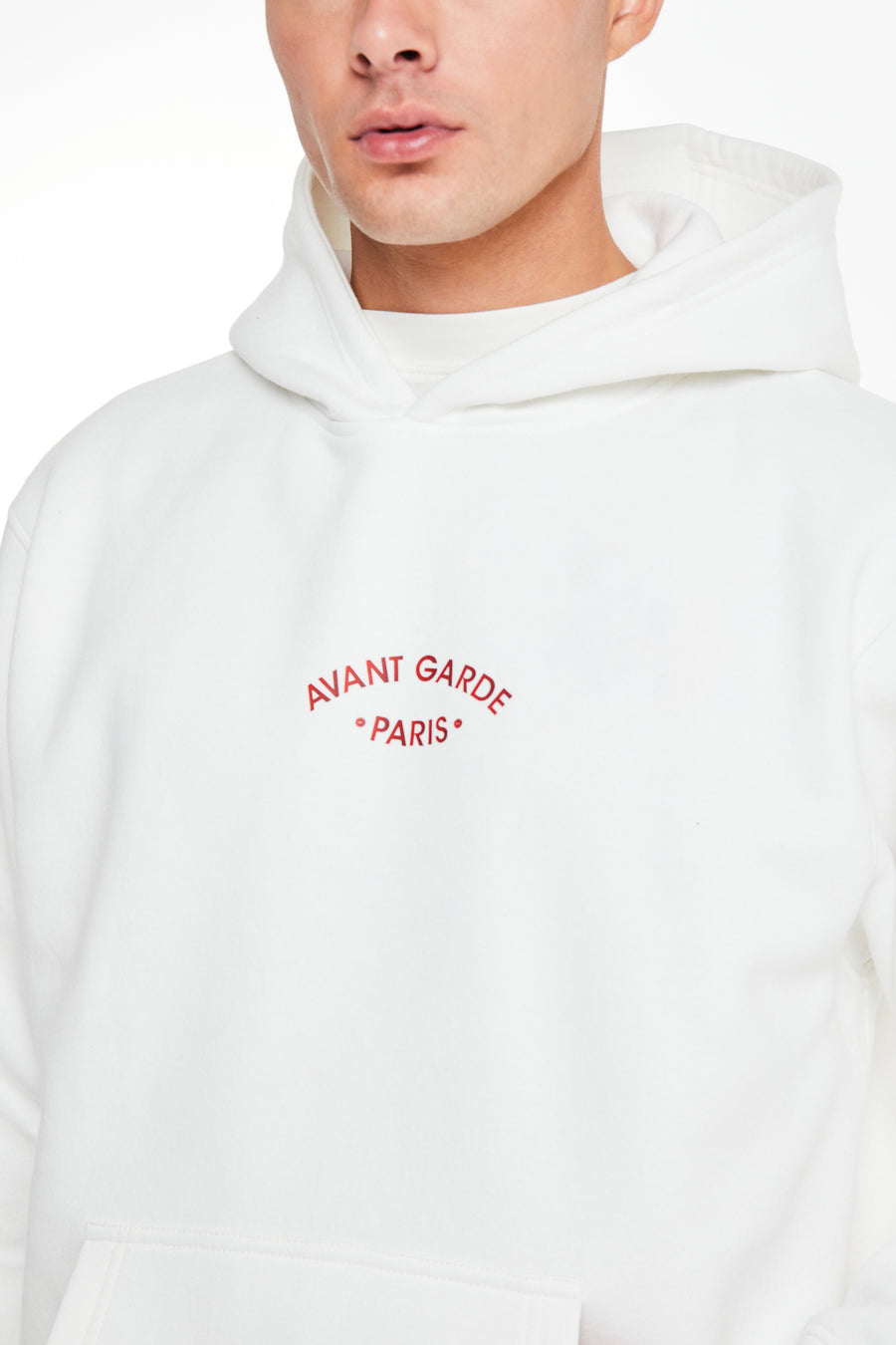 close up of logo on off white men's hoodies sale