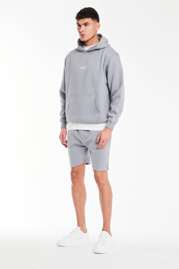 men's twin short sets in grey 