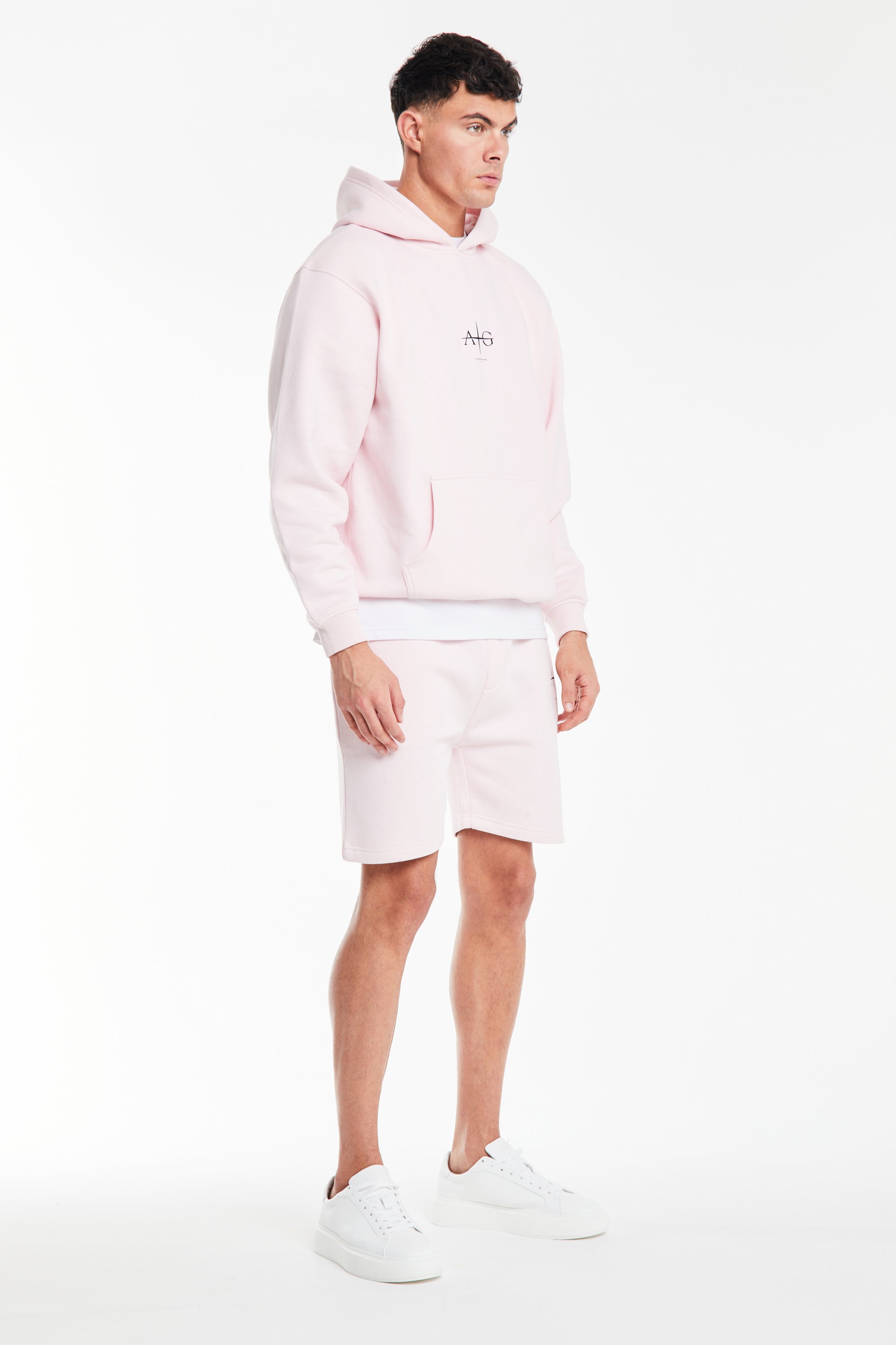 baby pink of men&#39;s summer twin sets
