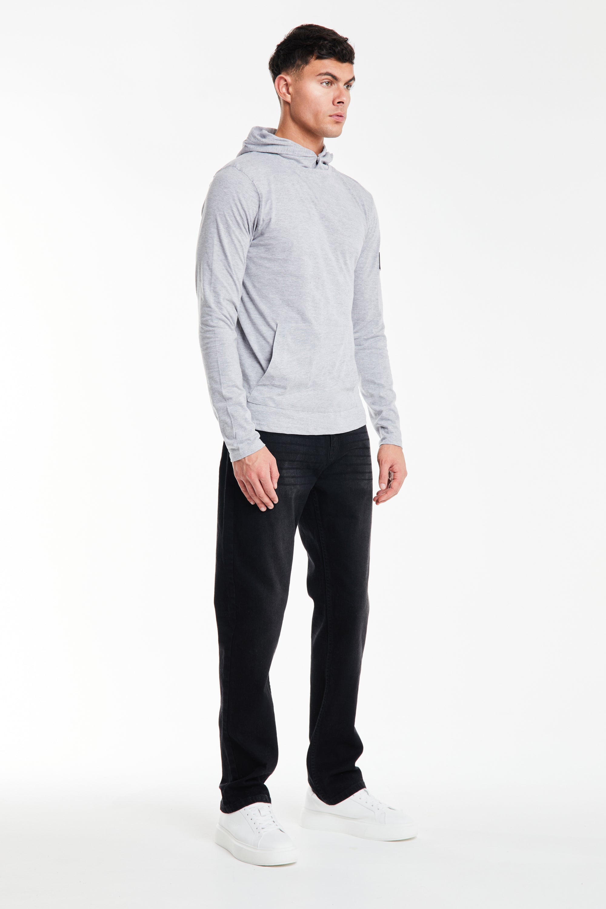 Collusive Hooded Top in Light Grey Marl – Avant Garde Paris