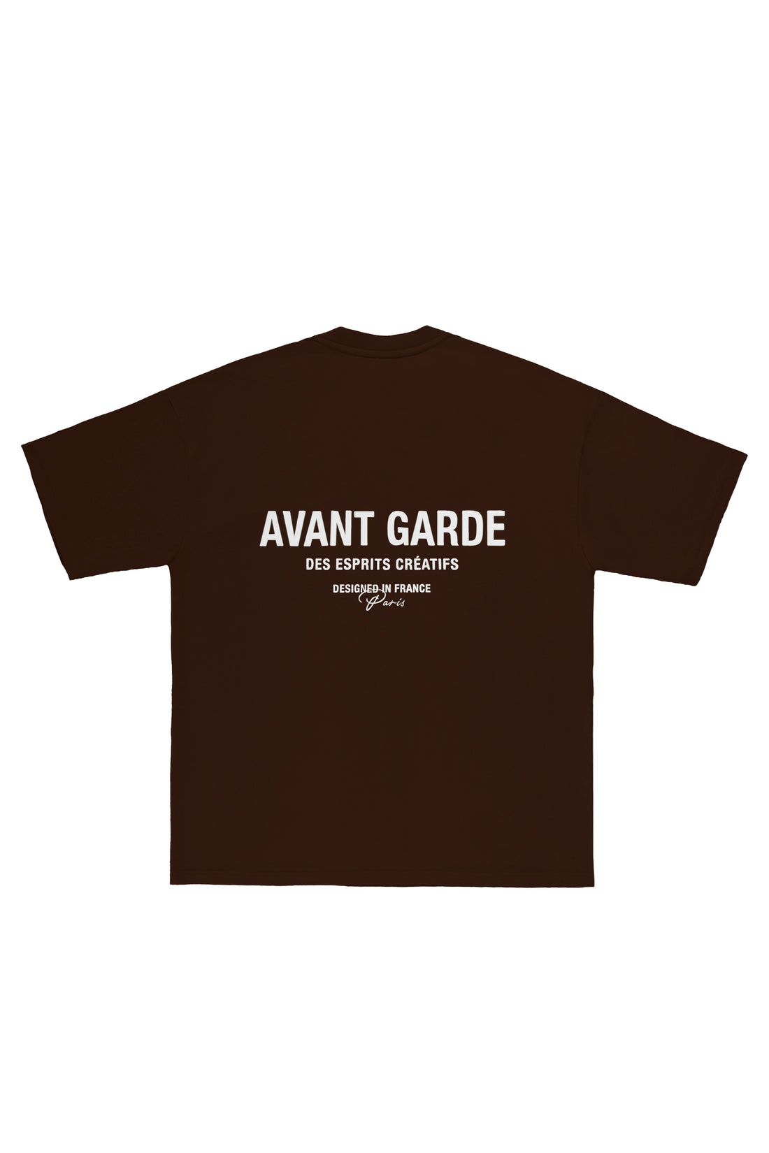 Chocolate brown branded mens t-shirt
