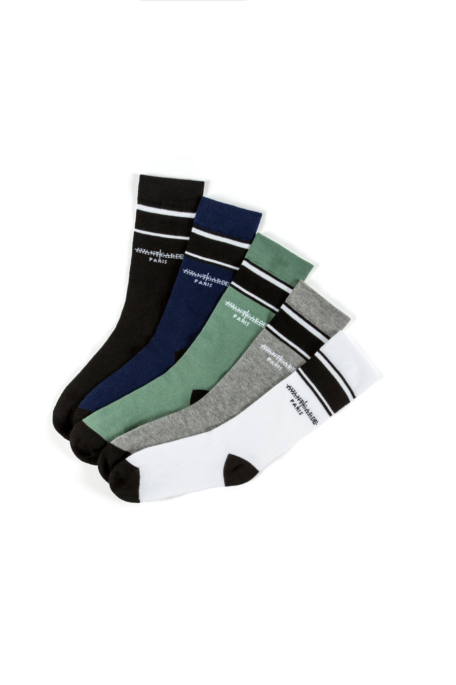 Stripe 5 Pack Socks in Multi